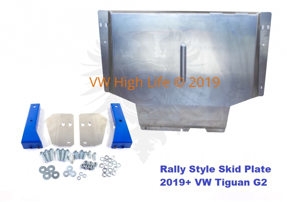This rally-style skid plate works for all Generation 2 VW Tiguans 2019+.  